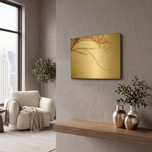 'Graceful' By Jessica Rogers Gold Metal Wall Art