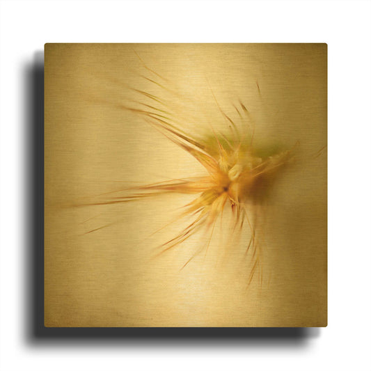 'Grasses 2' By Jessica Rogers Gold Metal Wall Art