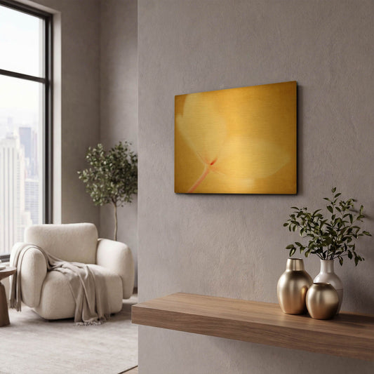 'Lace-Capped Hydrangea' By Jessica Rogers Gold Metal Wall Art
