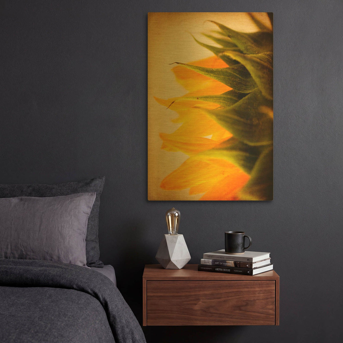 'Late Bloomer' By Jessica Rogers Gold Metal Wall Art