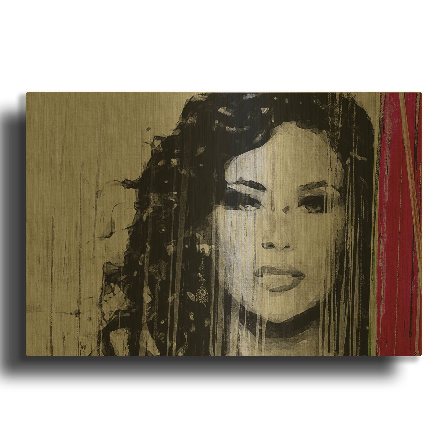 'Painted Lady' By Karen Smith Gold Metal Wall Art