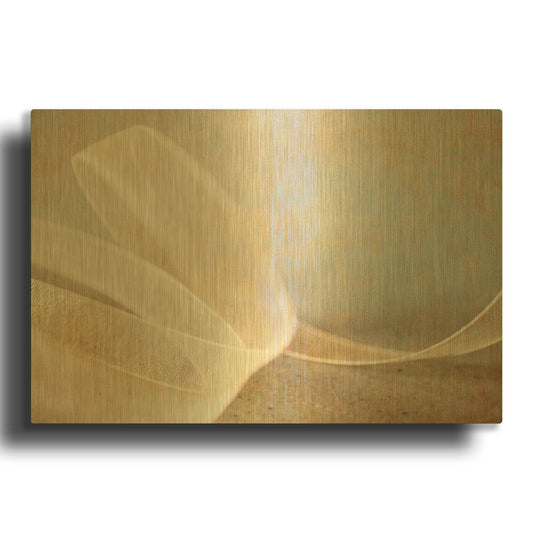 'Ribbon' By Jessica Rogers Gold Metal Wall Art