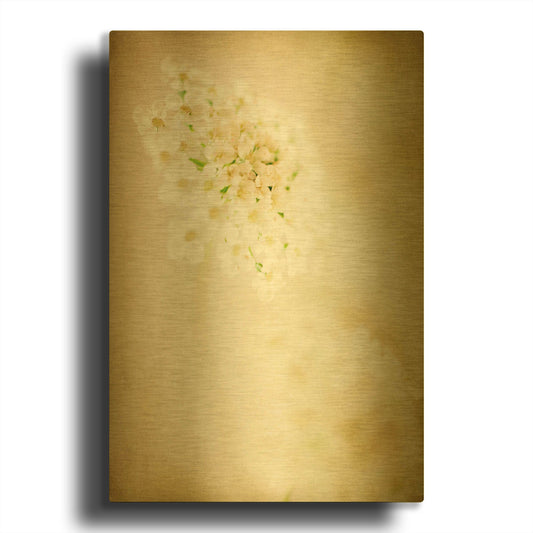 'She Wore Lace 2' By Jessica Rogers Gold Metal Wall Art