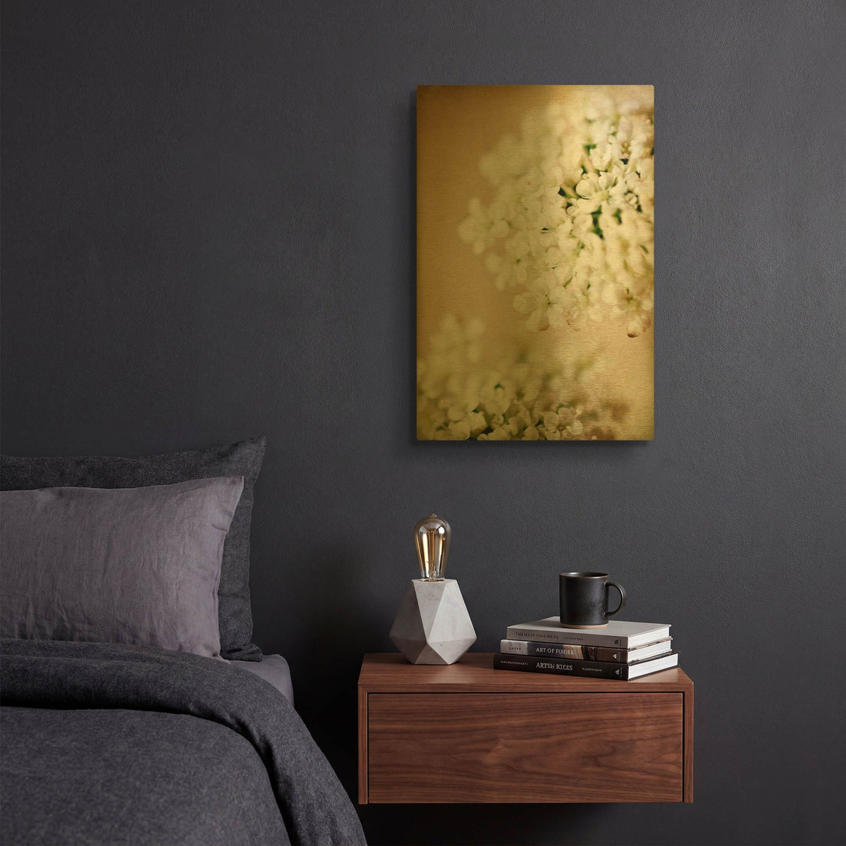 'She Wore Lace' By Jessica Rogers Gold Metal Wall Art