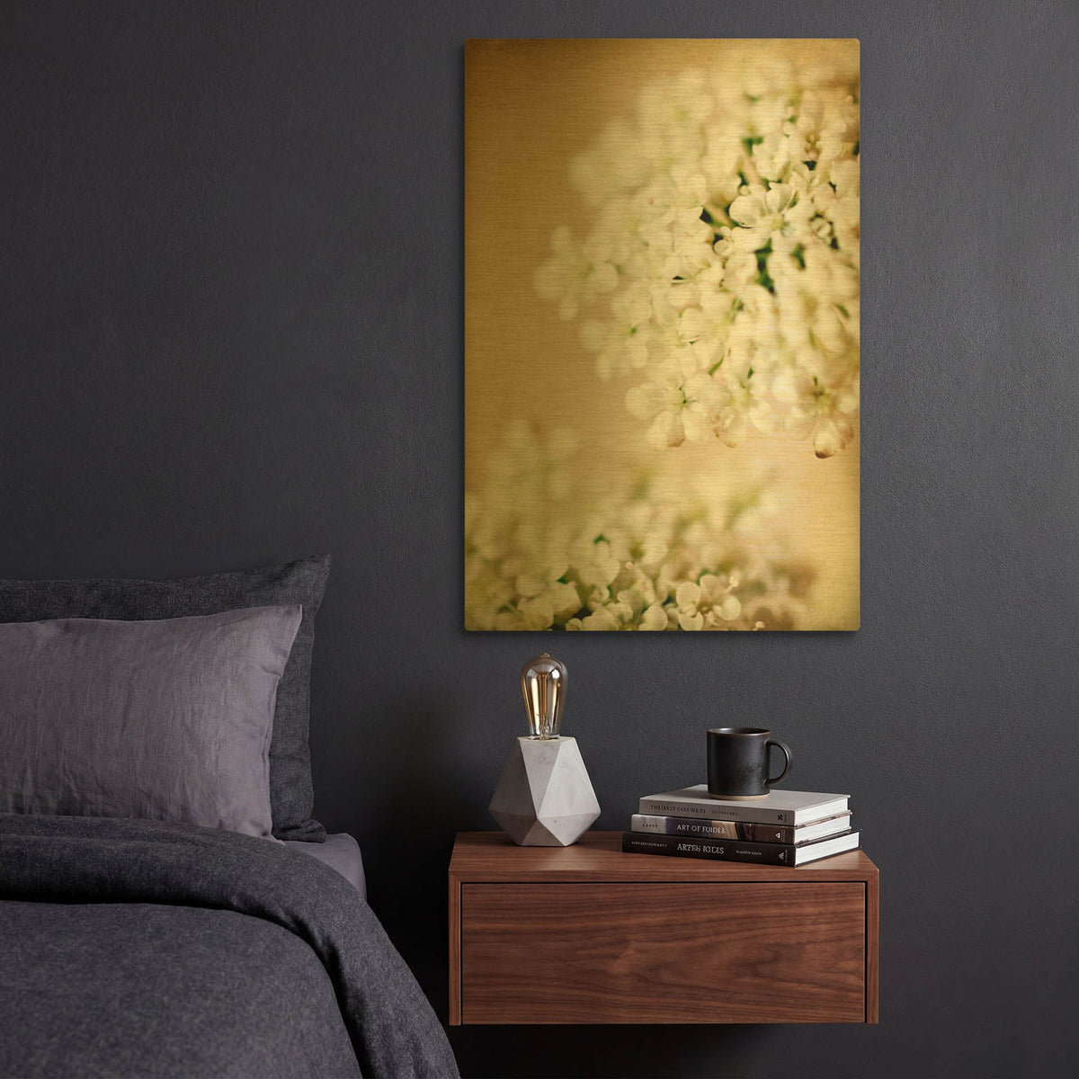 'She Wore Lace' By Jessica Rogers Gold Metal Wall Art