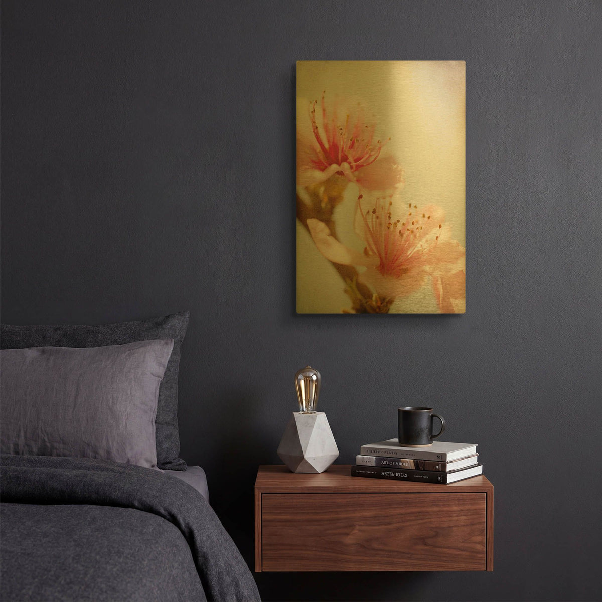 'Spring Whispers 1' By Jessica Rogers Gold Metal Wall Art