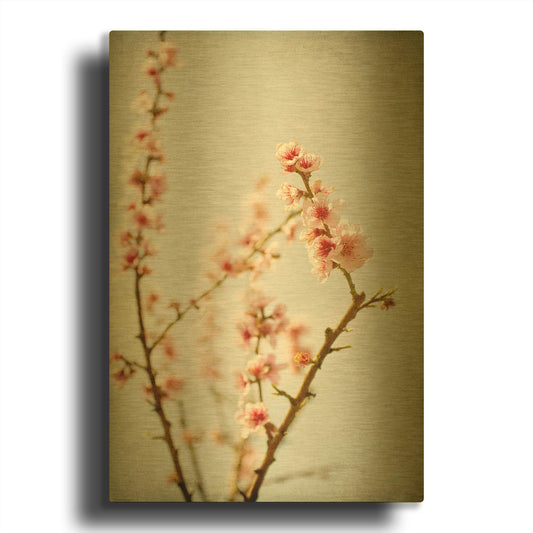 'Spring Whispers 2' By Jessica Rogers Gold Metal Wall Art