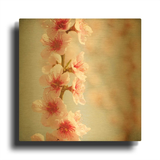 'Spring Whispers 4' By Jessica Rogers Gold Metal Wall Art