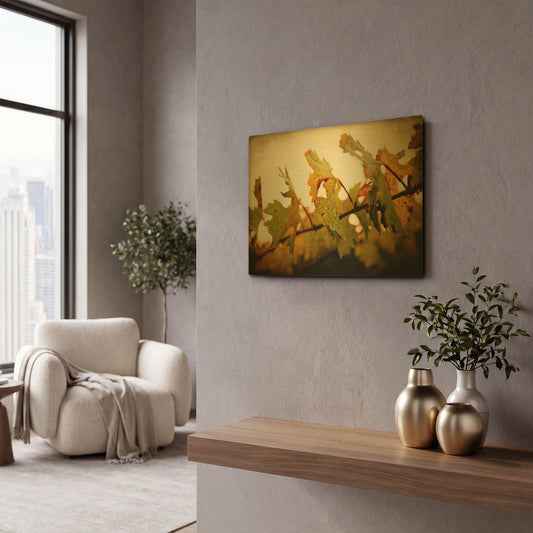 'Sunset Vines' By Jessica Rogers Gold Metal Wall Art