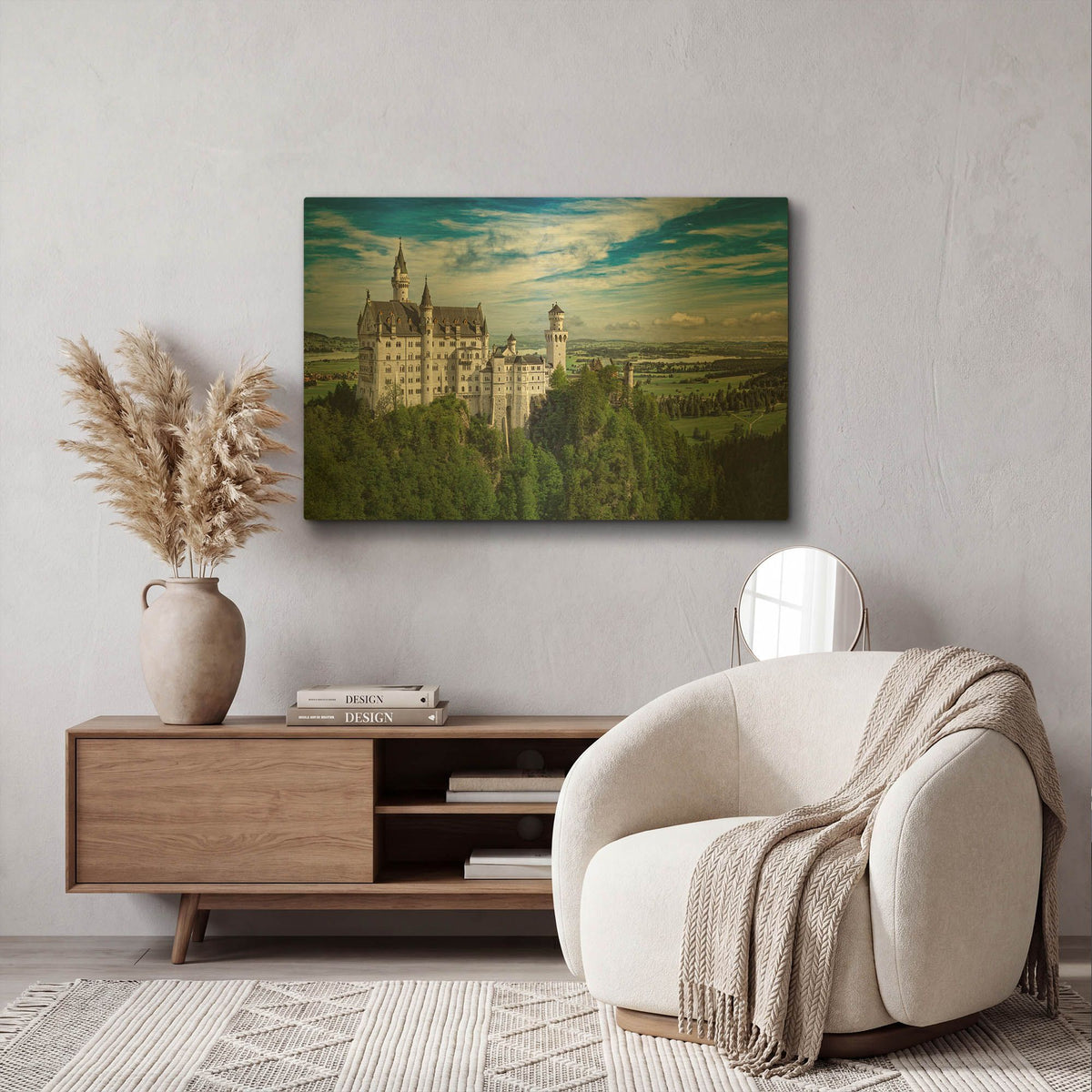 'Castle In The Sky' By Jonathan Ross Gold Metal Wall Art