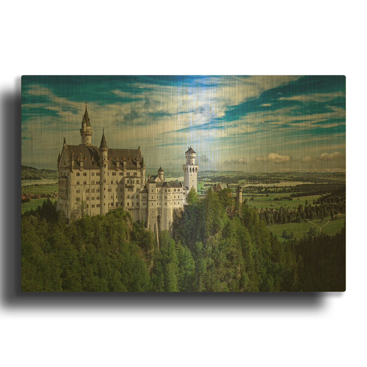 'Castle In The Sky' By Jonathan Ross Gold Metal Wall Art