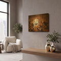 'Crying In The Leaves' By Jonathan Ross Gold Metal Wall Art