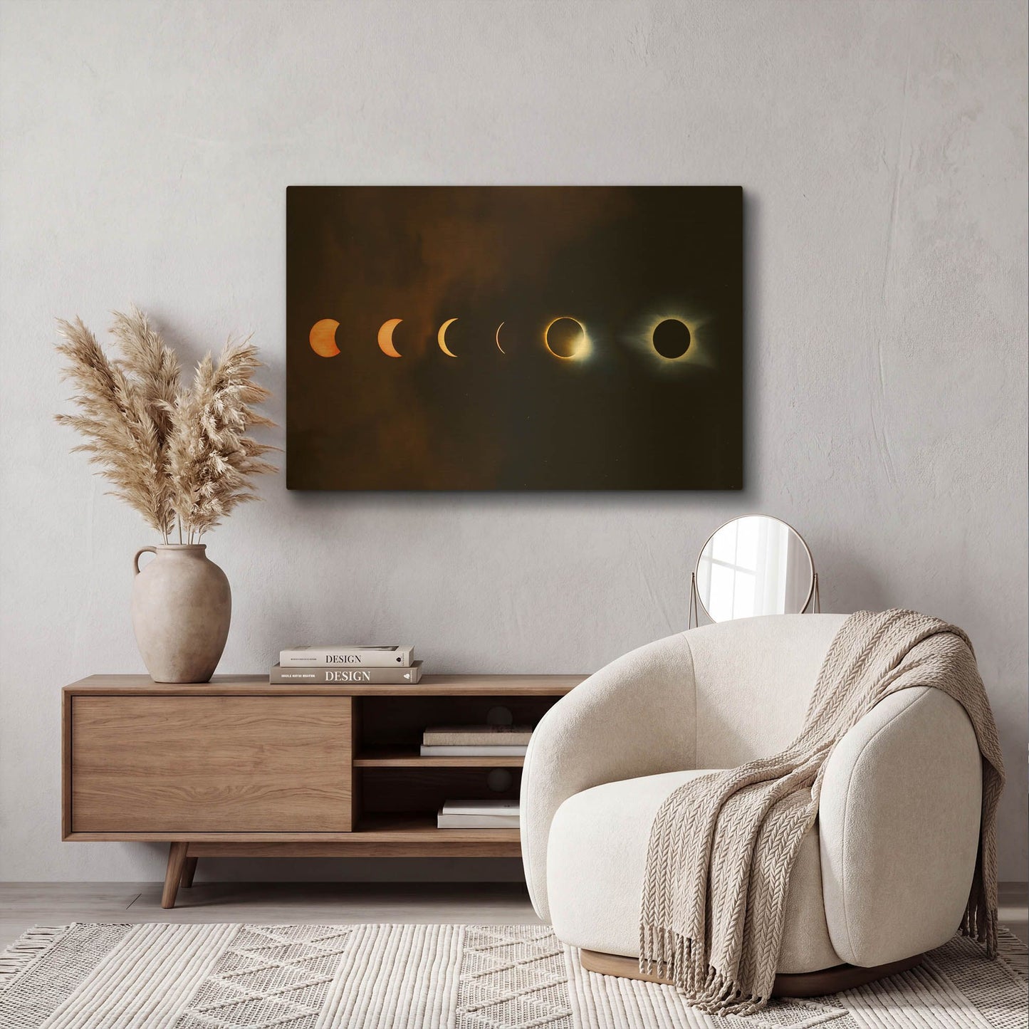 'Great American Eclipse' By Jonathan Ross Gold Metal Wall Art