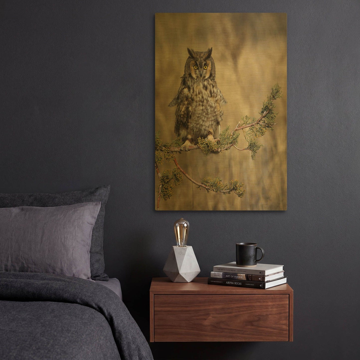 'Hanging Out' By Jonathan Ross Gold Metal Wall Art