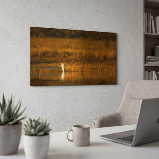 'Rest Stop' By Jonathan Ross Gold Metal Wall Art