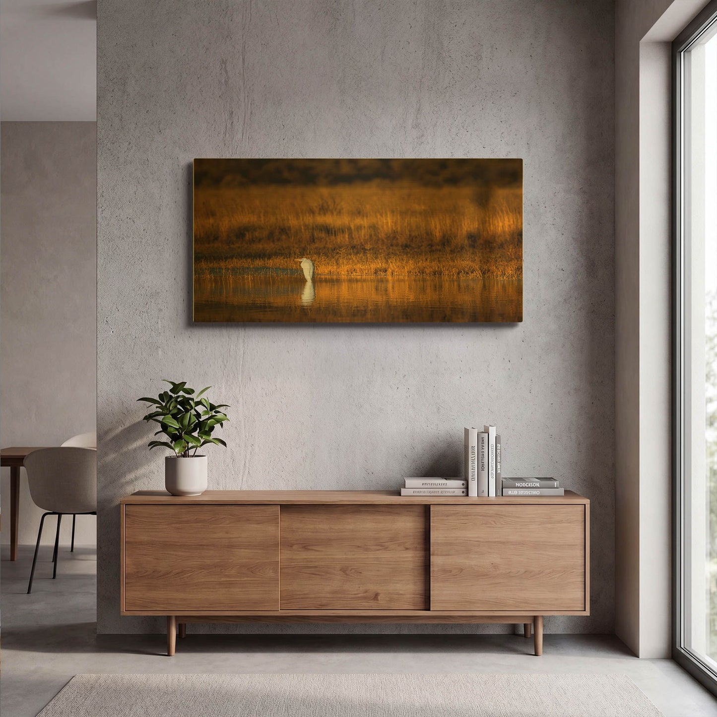 'Rest Stop' By Jonathan Ross Gold Metal Wall Art