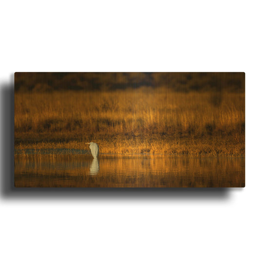 'Rest Stop' By Jonathan Ross Gold Metal Wall Art