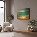 'Sailing Near Maui' By Jonathan Ross Gold Metal Wall Art