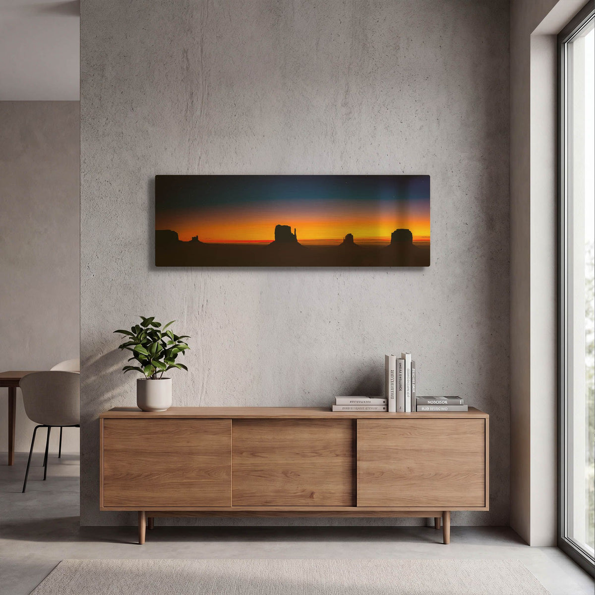 'Sunrise In The Valley' By Jonathan Ross Gold Metal Wall Art