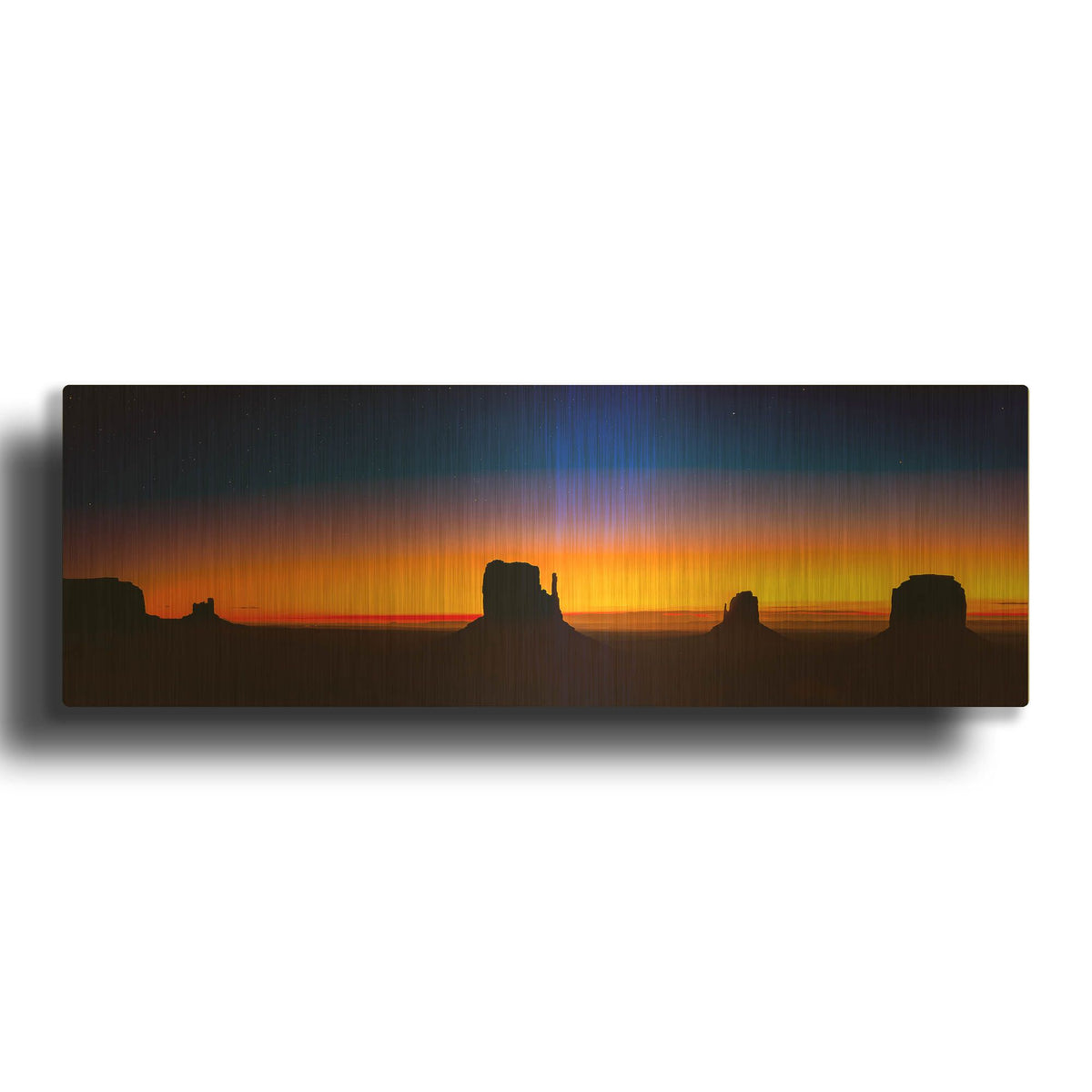 'Sunrise In The Valley' By Jonathan Ross Gold Metal Wall Art