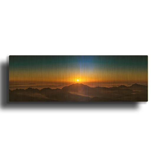 'Sunrise Over Sinai' By Jonathan Ross Gold Metal Wall Art