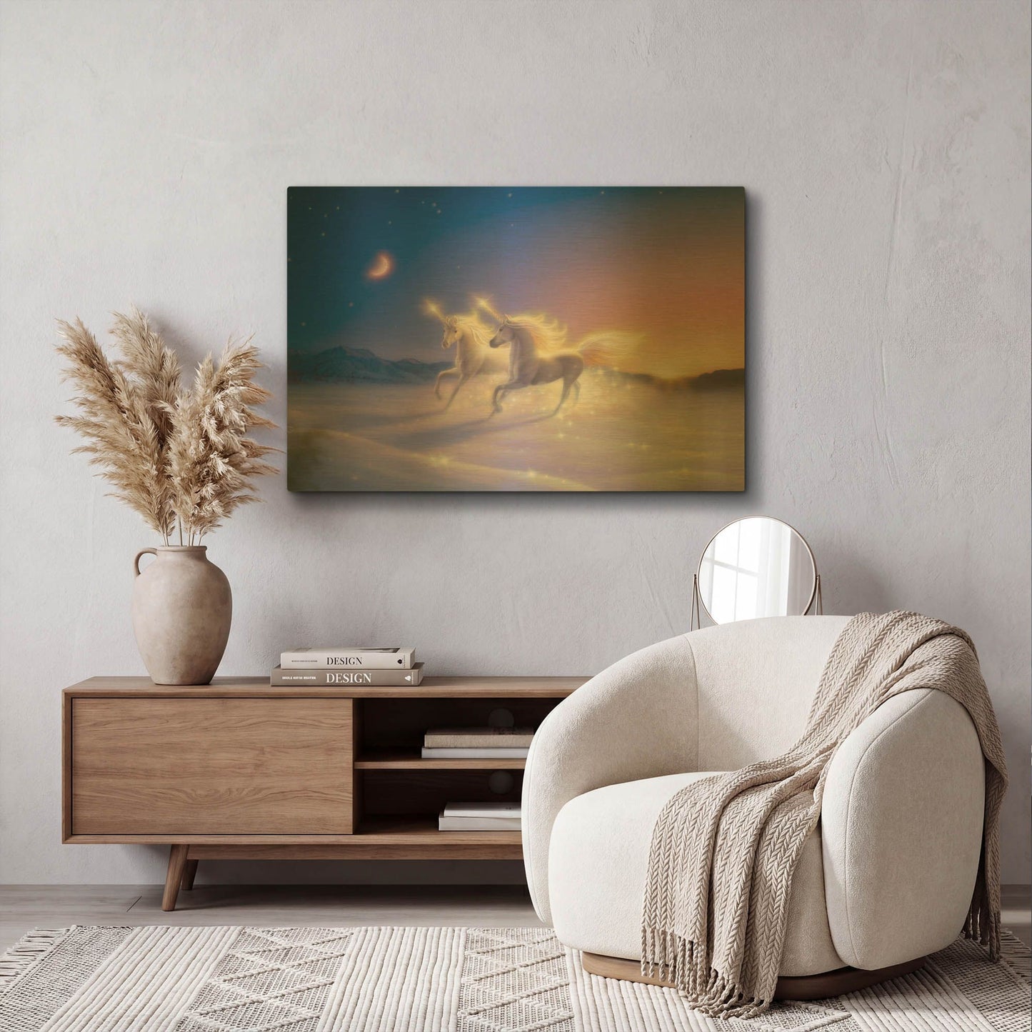 'Winter Wonderland' By Kirk Reinert Gold Metal Wall Art