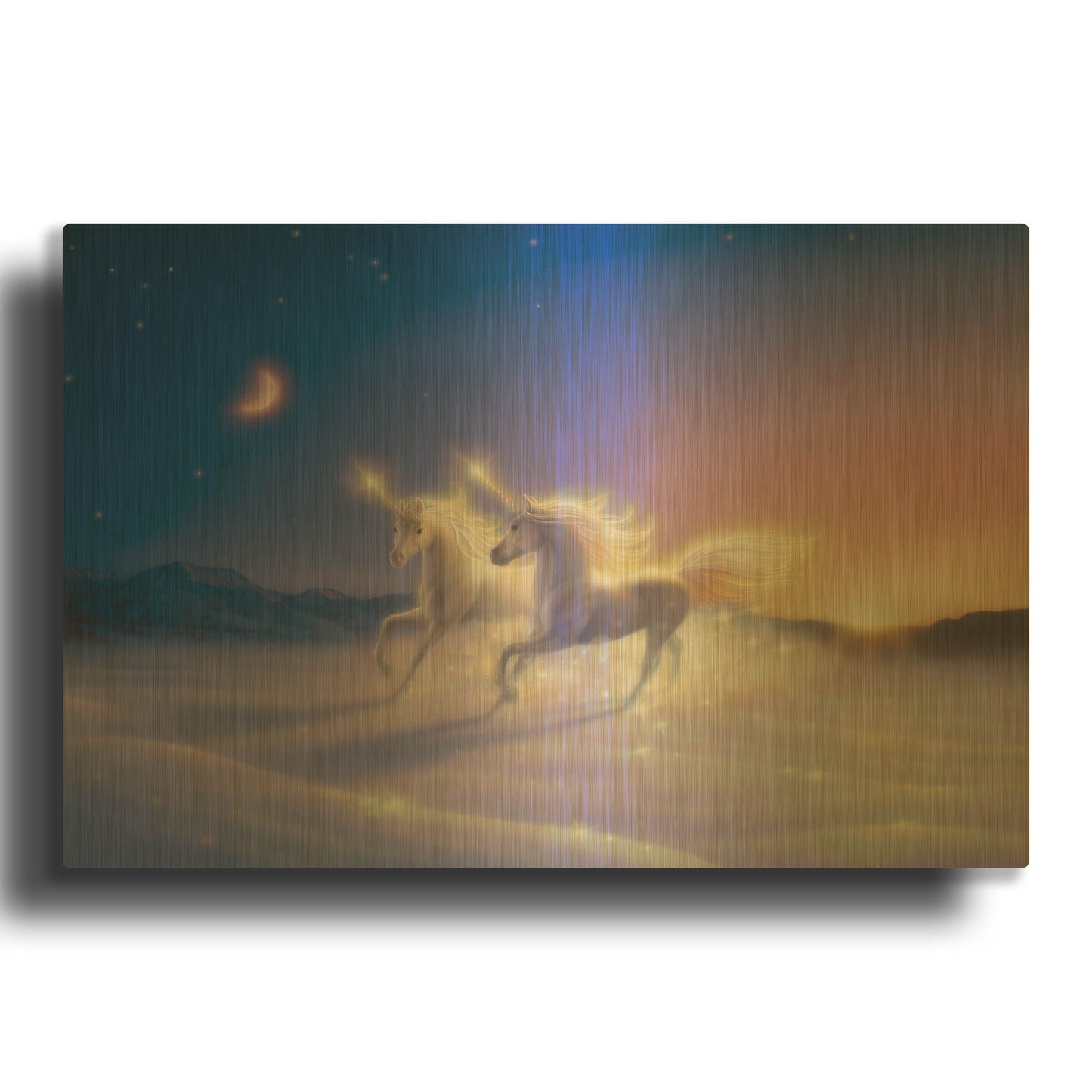 'Winter Wonderland' By Kirk Reinert Gold Metal Wall Art
