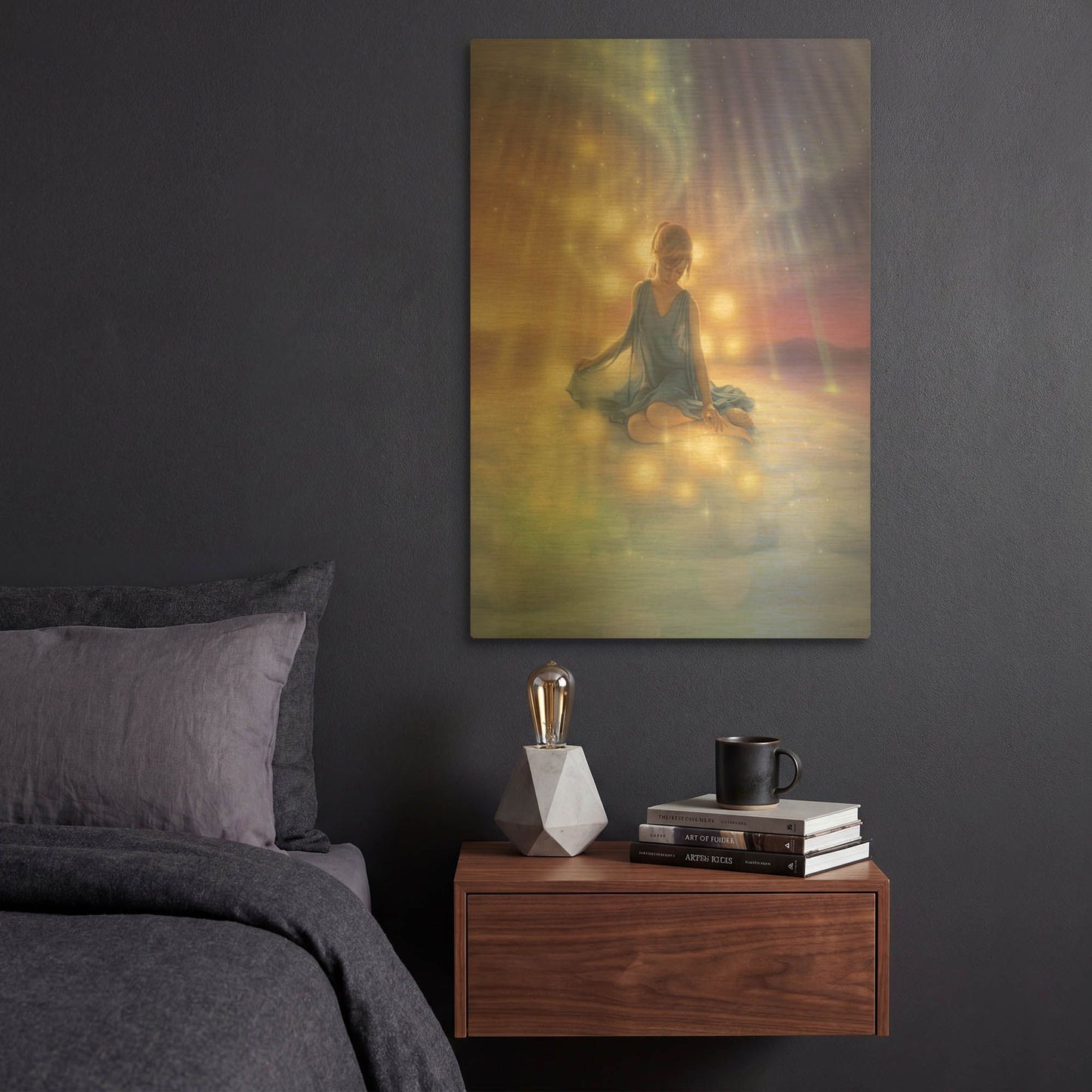 'Celebration Ii, Aurora Dreams 1' By Kirk Reinert Gold Metal Wall Art