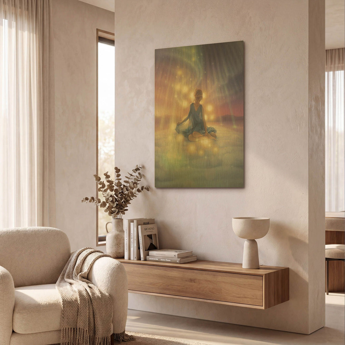 'Celebration Ii, Aurora Dreams 1' By Kirk Reinert Gold Metal Wall Art