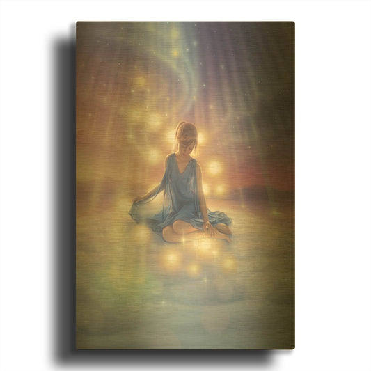 'Celebration Ii, Aurora Dreams 1' By Kirk Reinert Gold Metal Wall Art