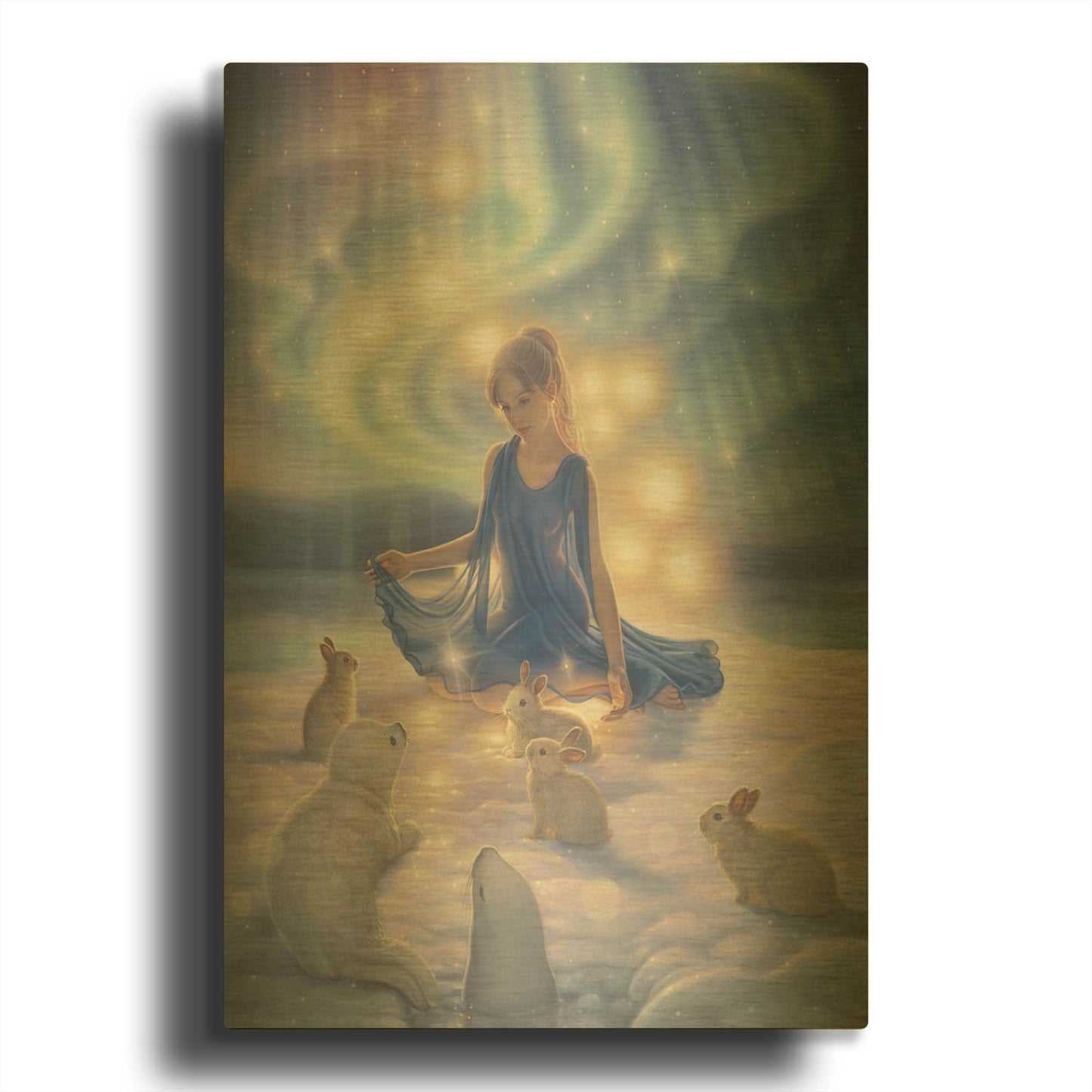 'Celebration Ii, Aurora Dreams 2' By Kirk Reinert Gold Metal Wall Art