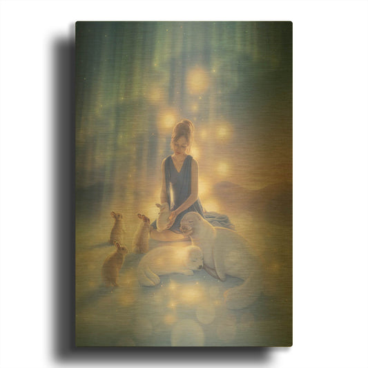 'Celebration Ii, Aurora Dreams 3' By Kirk Reinert Gold Metal Wall Art