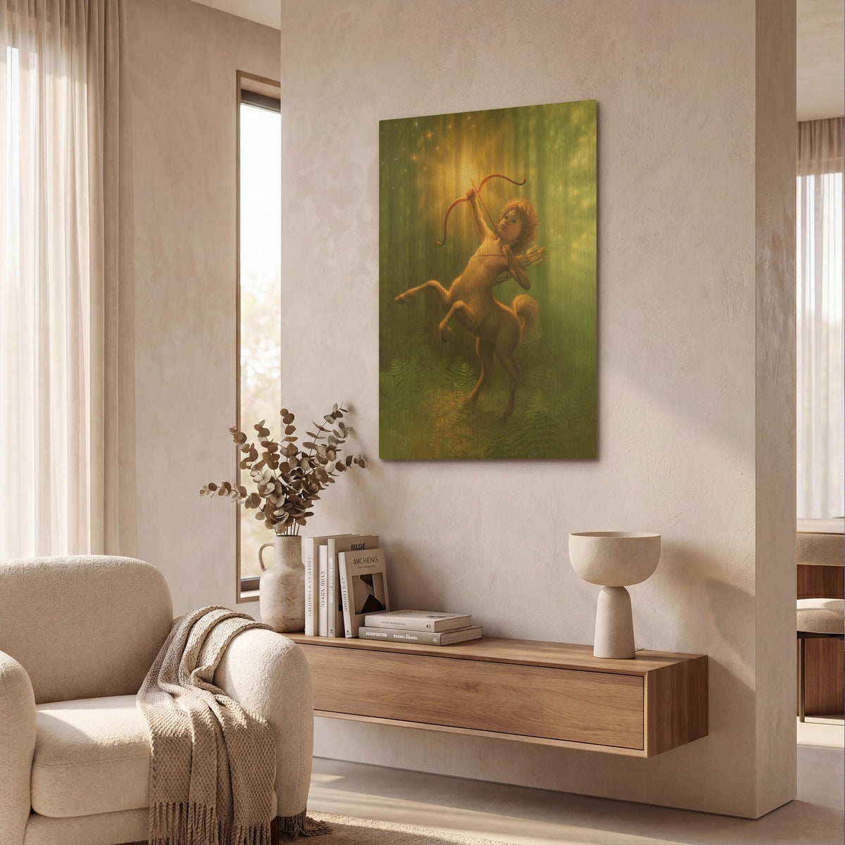 'Child Centaur' By Kirk Reinert Gold Metal Wall Art