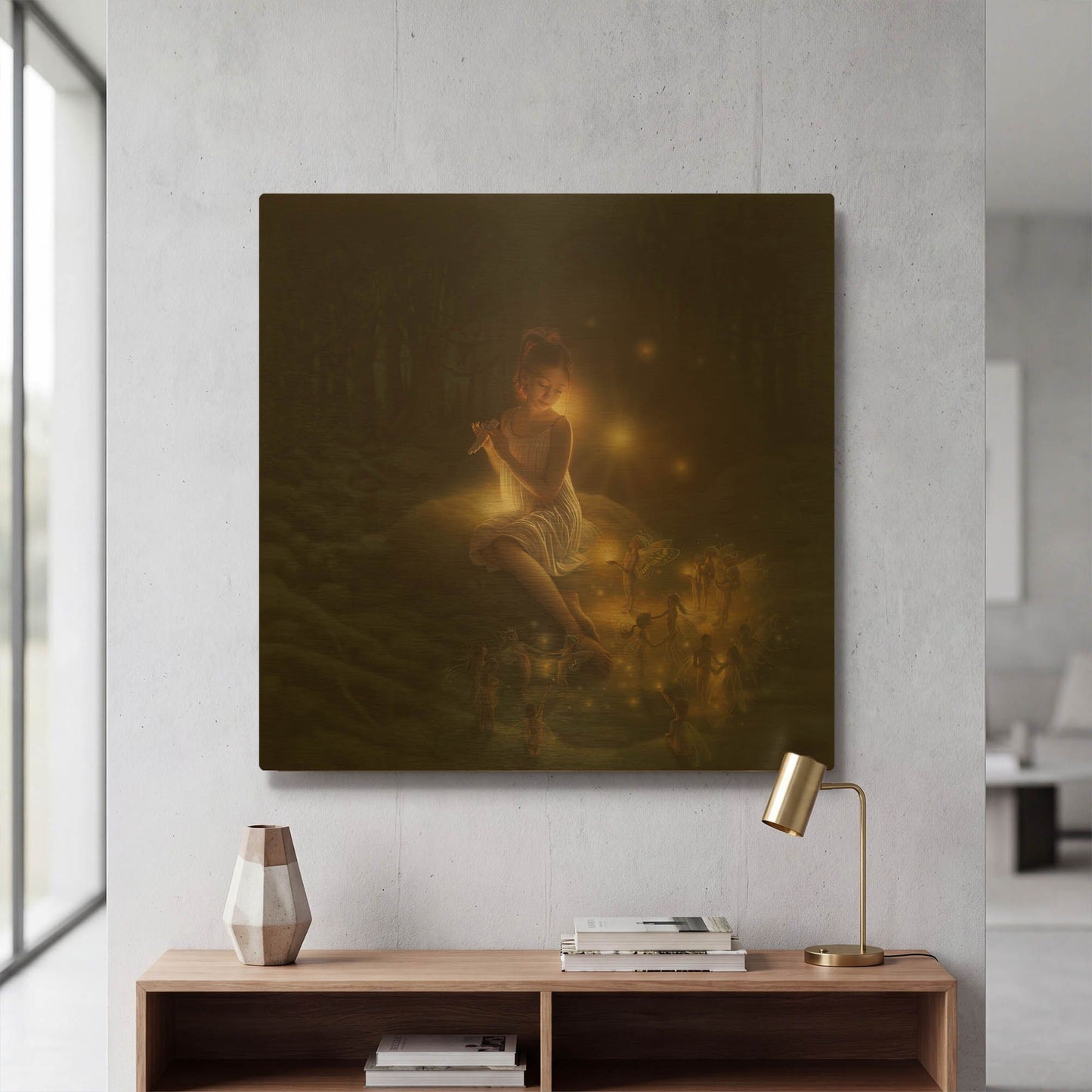 'Dream Celebration' By Kirk Reinert Gold Metal Wall Art