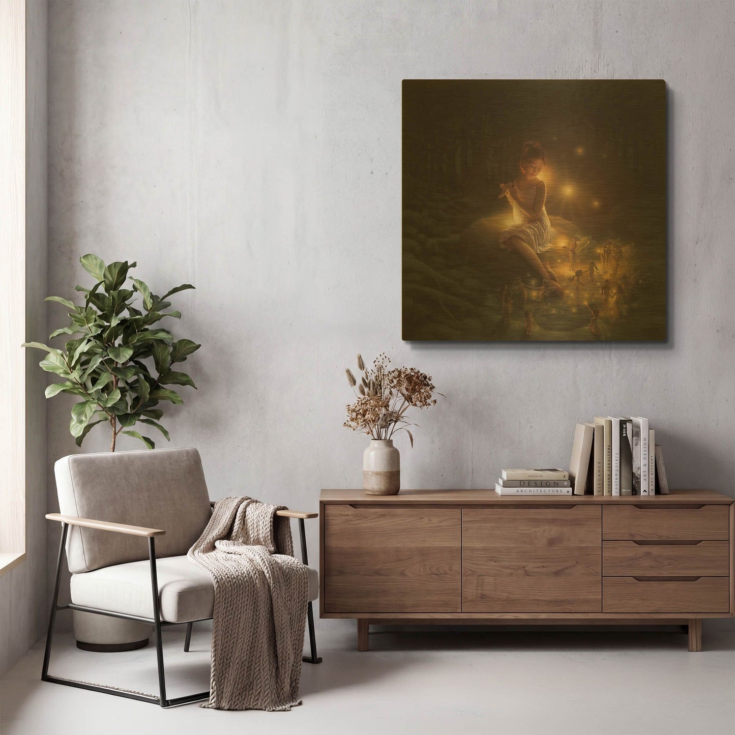 'Dream Celebration' By Kirk Reinert Gold Metal Wall Art