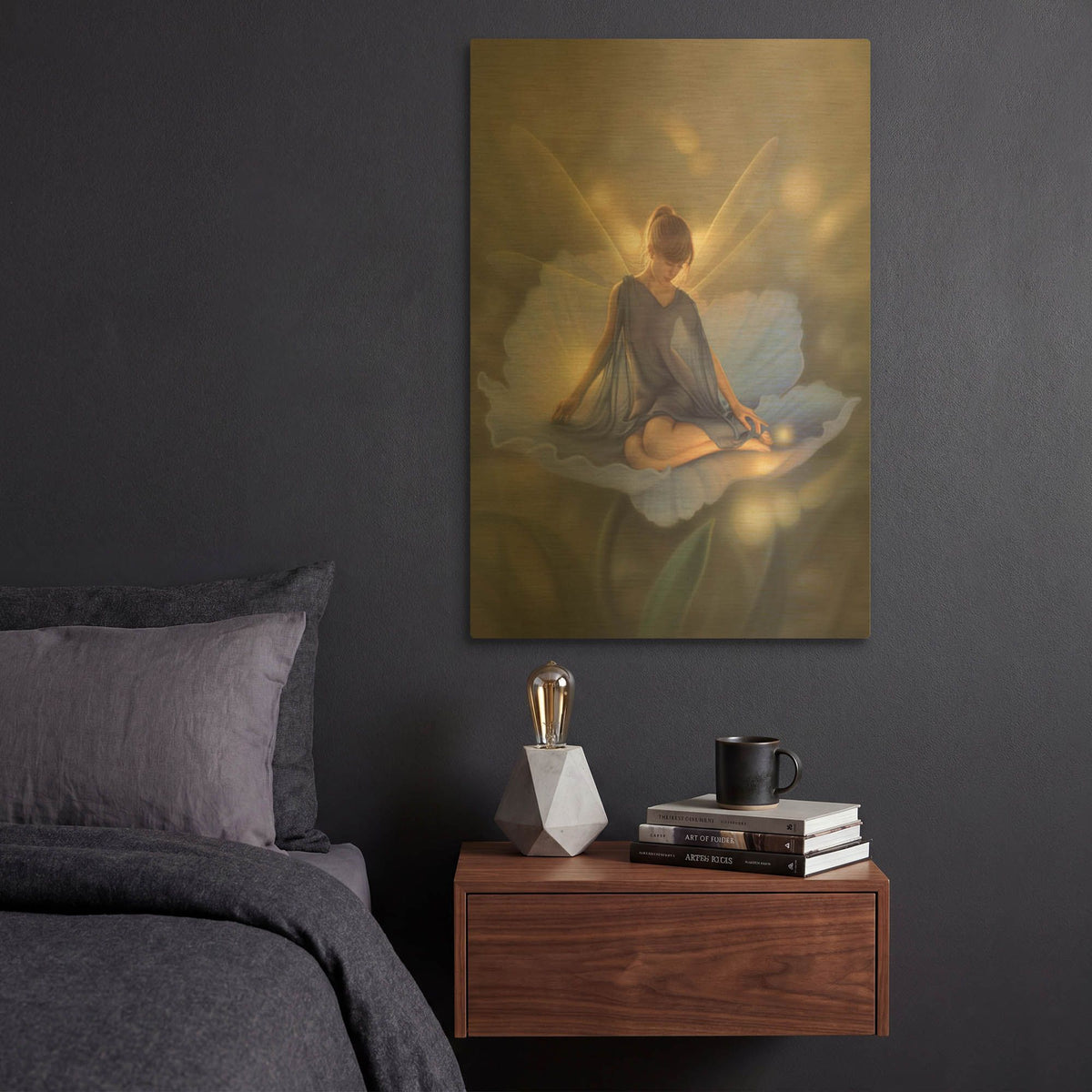 'In The Garden Of Light' By Kirk Reinert Gold Metal Wall Art