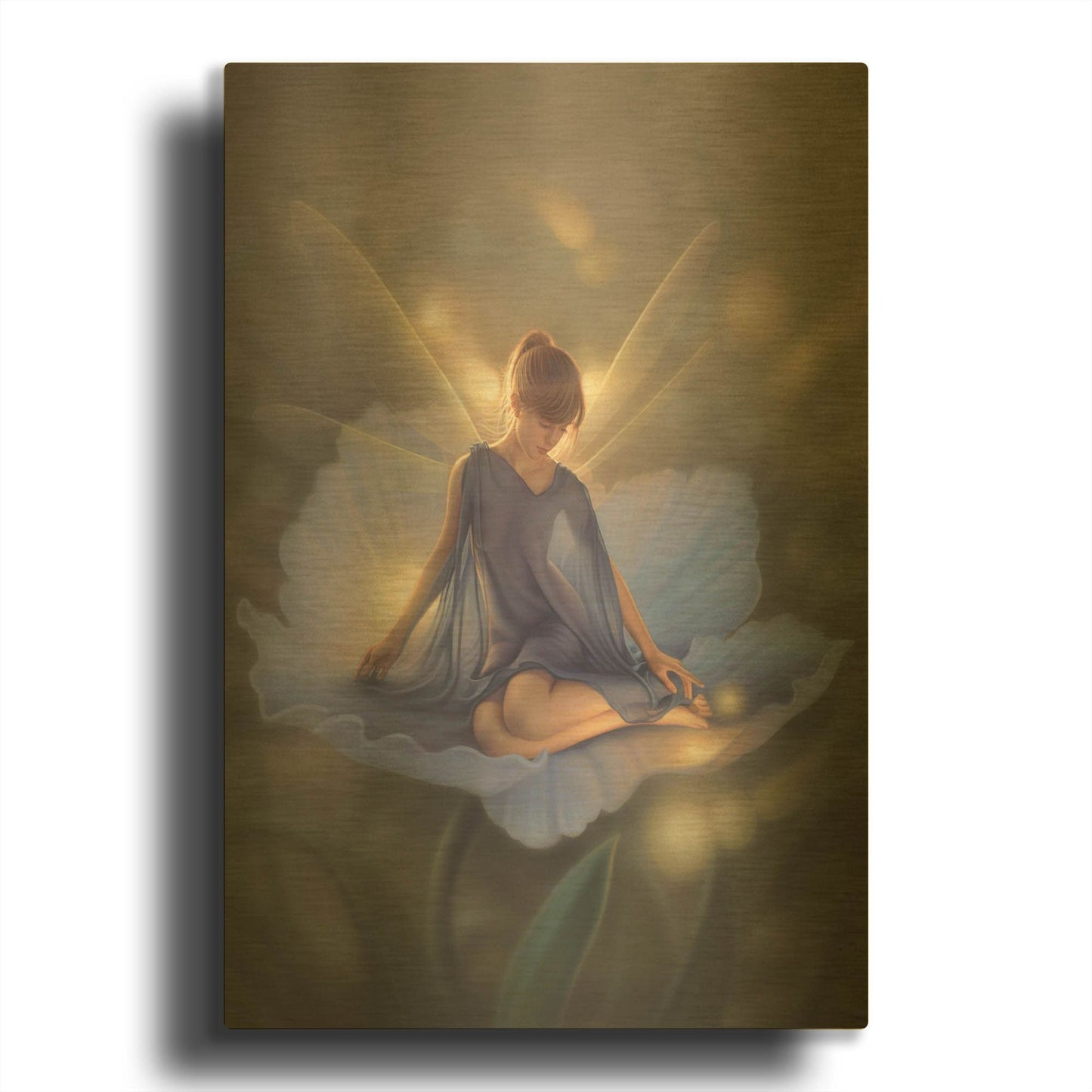 'In The Garden Of Light' By Kirk Reinert Gold Metal Wall Art