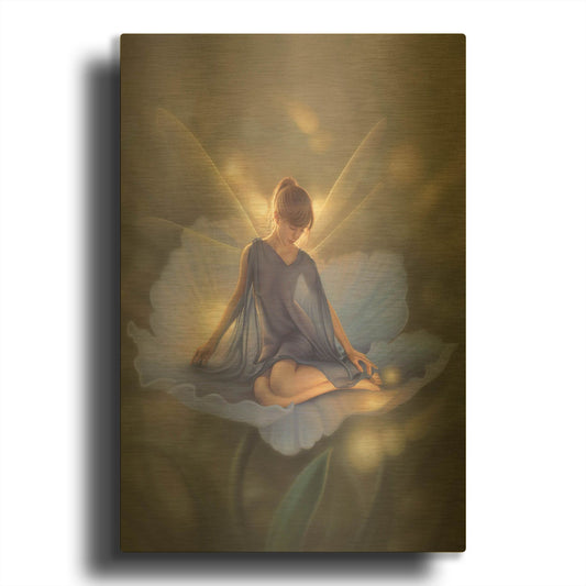 'In The Garden Of Light' By Kirk Reinert Gold Metal Wall Art
