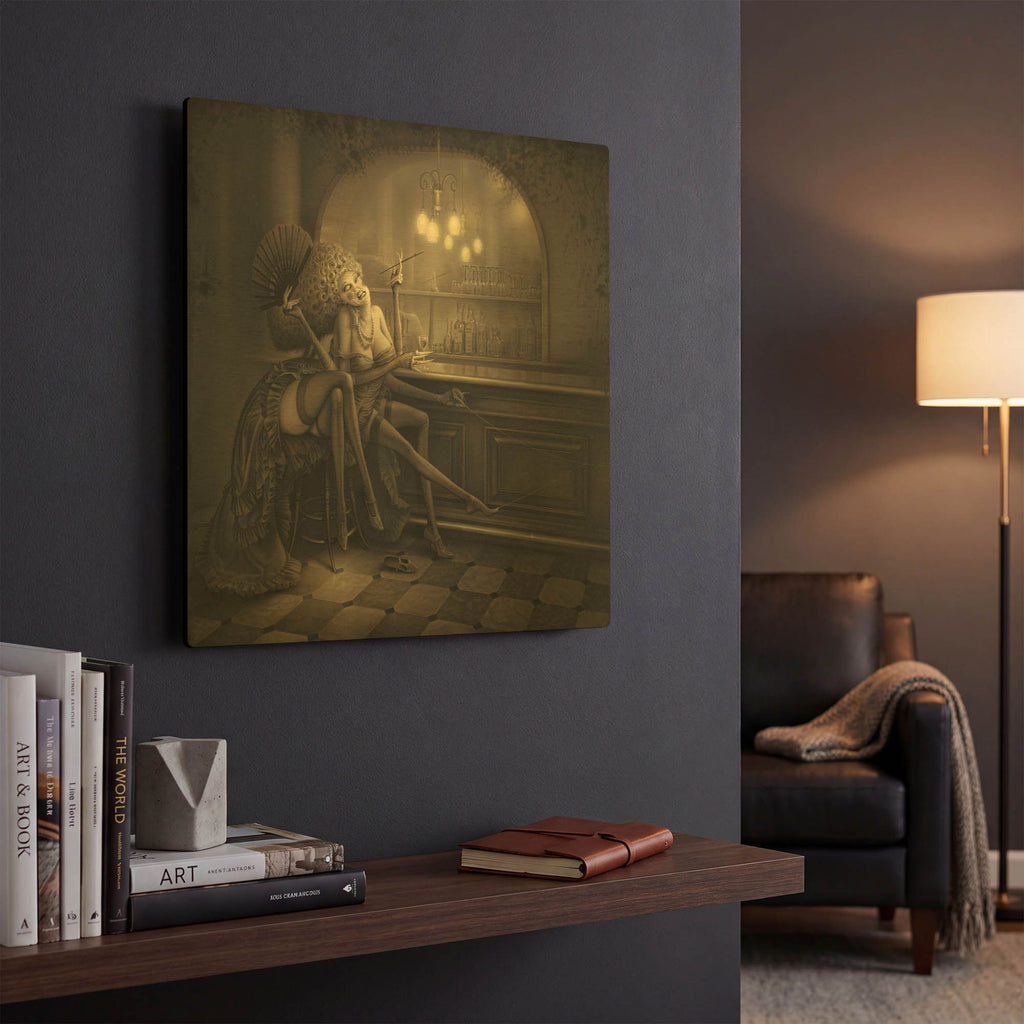 'Ida The Spider' By Kirk Reinert Gold Metal Wall Art