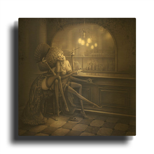'Ida The Spider' By Kirk Reinert Gold Metal Wall Art
