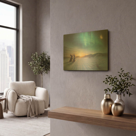 'Lovely-Lovely Night' By Kirk Reinert Gold Metal Wall Art