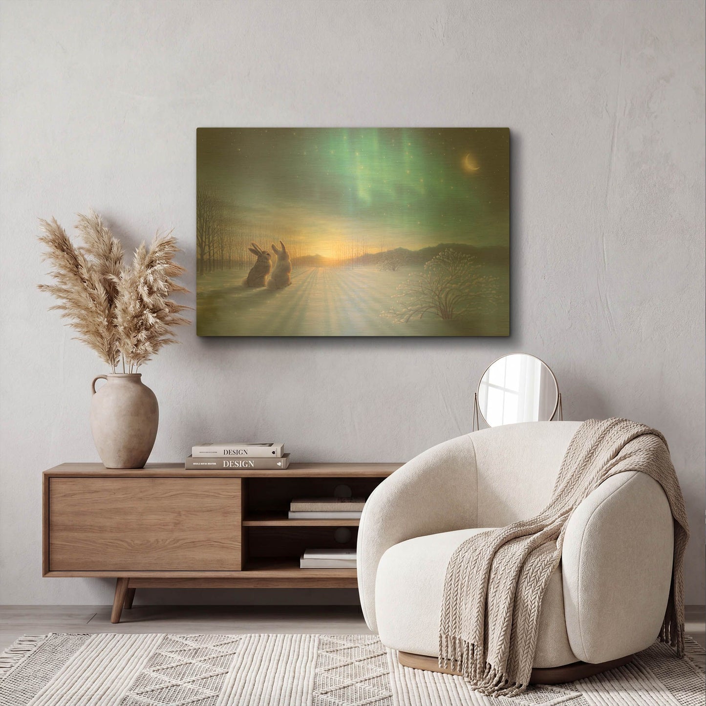 'Lovely-Lovely Night' By Kirk Reinert Gold Metal Wall Art