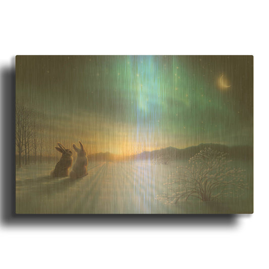 'Lovely-Lovely Night' By Kirk Reinert Gold Metal Wall Art