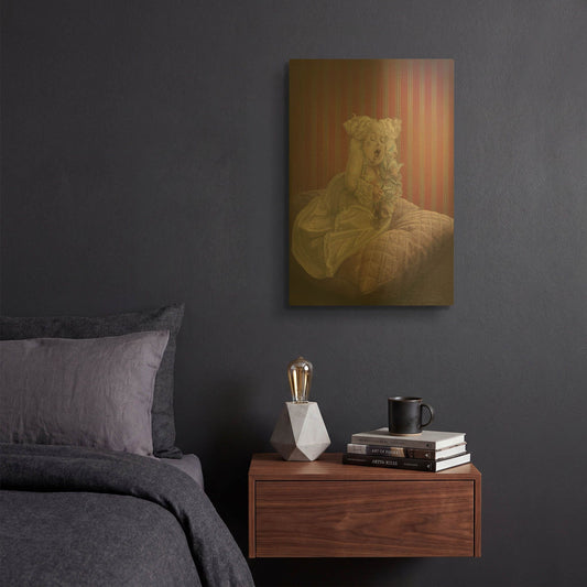 'Satin And Chinchilla' By Kirk Reinert Gold Metal Wall Art