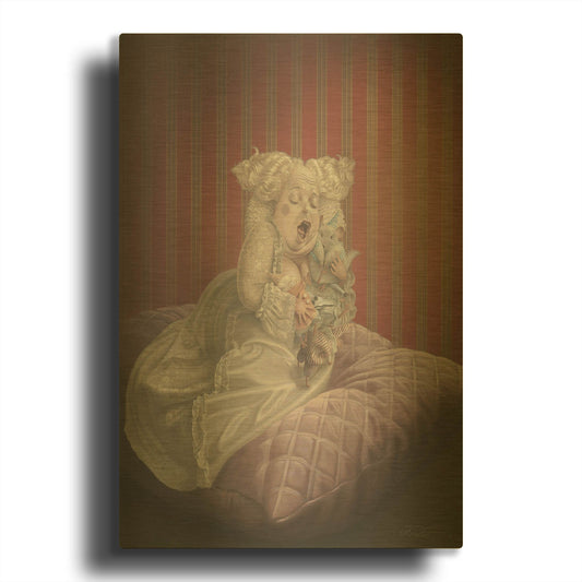 'Satin And Chinchilla' By Kirk Reinert Gold Metal Wall Art