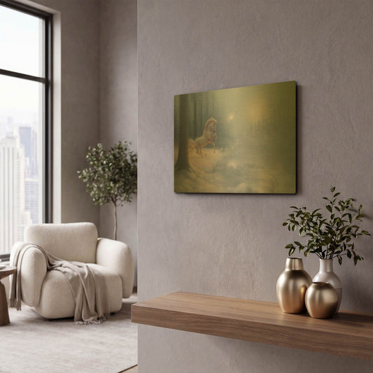 'The Crystal Forest' By Kirk Reinert Gold Metal Wall Art