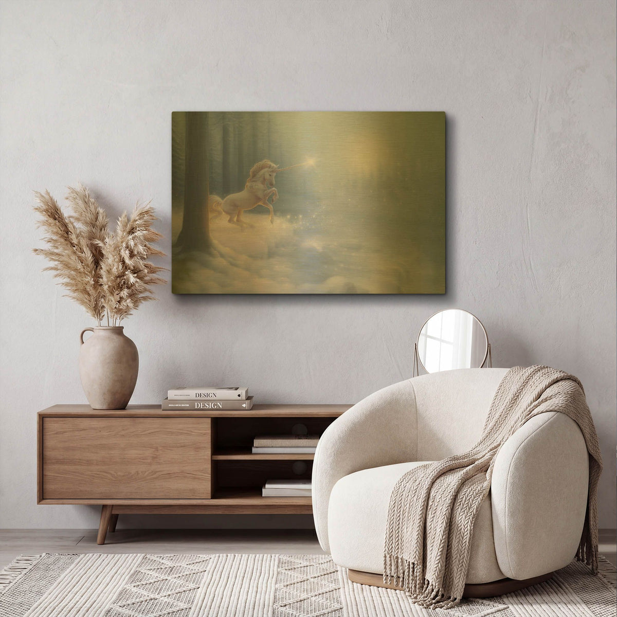 'The Crystal Forest' By Kirk Reinert Gold Metal Wall Art