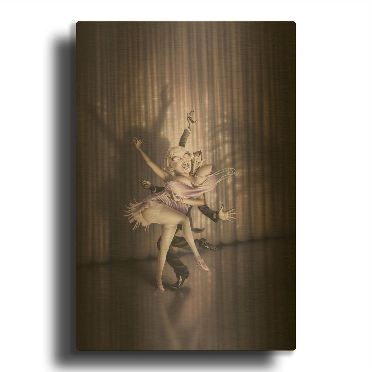 'The Devils Music' By Kirk Reinert Gold Metal Wall Art