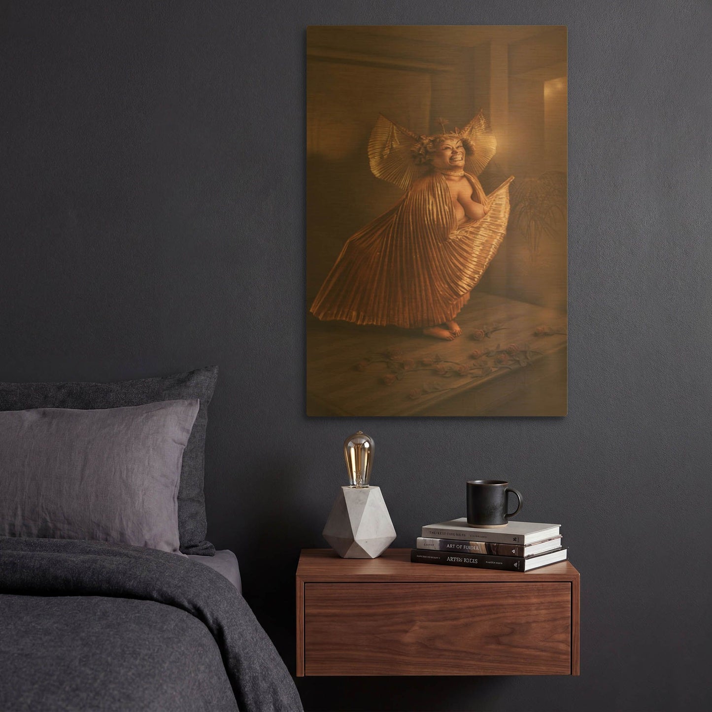 'Tweet Tweet' By Kirk Reinert Gold Metal Wall Art