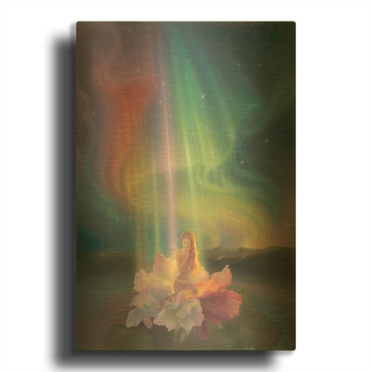 'Child Of Light L' By Kirk Reinert Gold Metal Wall Art